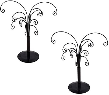 2 pezzi albero di visualizzazione ornamento, albero ornamento di Natale, supporto per decorazione di rami da tavolo, supporto per ornamento in piedi, supporto per decorazione per feste