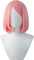 CHALKSEA Anime Cosplay Perücke, Haruno Sakura Perücke, Pink Bobo Kurzhaar Perücken Rollenspiel Perücken Mit Perückenkappe, Für Party Halloween, Anime-Fan-Geschenk