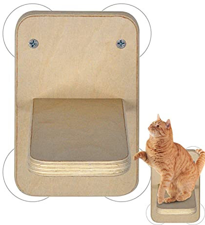 Bexdug Percha para Gato - Cama con alféizar Ventana para Gatitos - Gatito hamacas Cama para Gatos Interior Asiento Seguridad, ventosas Resistentes