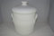 Rumtopf 5 Liter grade weiss matt mit Henkel