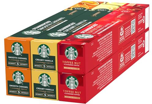 STARBUCKS Seasonal Festive Variety Pack by Nespresso, Kaffeekapseln 6 x 10 (60 Kapseln)