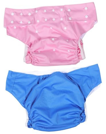 OATIPHO 2stücke Windeln Für Erwachsene Aus Waschbar Dicht Atmungsaktiv Für Damen Und Herren Wiederverwendbar Hygienisch