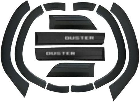 Kompatibel mit Dacia Duster 2018-2023 Radlaufschutz Stoßfängerschutz Kotflügel und Bodyguard Seitenschutz Auto Karosserieschutz Kit SCHWARZ