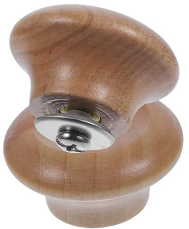 MAGICLULU 2 Pièces Bouchon de pot en bois massif bouton du couvercle accessoires de cuisine poignée couvercle casserole Poignée de couvercle pour casserole poêle à frire couvrir