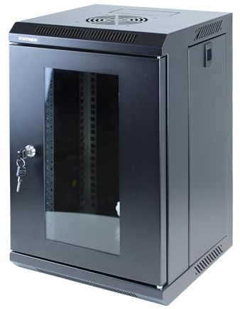 KIMEX - Computerregal – Wandbefestigung – 10 Zoll – Maße 312 x 310 mm – 9U – 111-3309