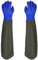 STOUCLA Pond Cleaning Gloves,29 Inch Long cleaning Gloves,Sleeve Working Gloves,Waterproof Gloves elbow length rubber gloves, Waterproof Aquarium Gloves,Blue