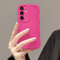 UEEBAI Coque pour Samsung Galaxy A55 5G, Housse de Protection Wave Frame Etui en Ultra Léger et Mince Antichoc Souple TPU Bumper Cover pour Filles Femme Full Caméra Protection, Rose Rouge