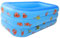 NAMOARLY Bañera Inflable para Niño Niña Resistente Juguete Acuático Divertido para Bebés Diseño para Interacción Familiar Azul Tres