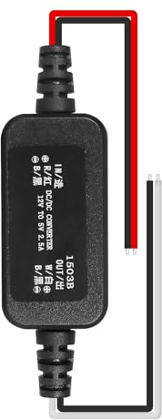 Jadeshay Convertitore,DC 12V a 5V Convertitore Buck 2.5A 12.5W Step-Down Trasformatore Convertitore Adattatore Alimentazione del Regolatore (Accetta DC10-60V Ingressi)