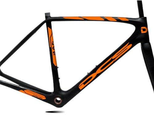 Set 7 Adesivi Stickers Decal Telaio Bici Bicicletta Kit adesivi telaio MTB BDC Universale Protezione DCS COD. B0185 (ARANCIONE 35)