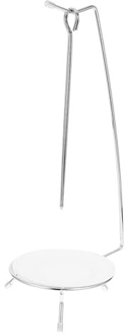 GRADENEVE 1Ensemble Support à Brochettes Acier Inoxydable pour Barbecue Porte-brochettes Polyvalent avec Crochets pour Kebabs et Grillades Accessoire Pratique pour Cuisson Extérieur