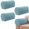 Armrest Chair Covers, Set of 4 Stretch Armchair Covers for Arms，Spandex Polyester Sofa Arm Caps Non Slip Armrest Covers for Chairs Furniture Protector Armchairs Sofa Couches Recliner (Light Blue)
