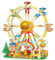 LONESTAR Mikrobausteine Riesenrad Jahrmarkt Set, 783 Teile, DIY Klemmbaustein-Fahrgeschäft, buntes 3D Modell, Mini Brick Bausatz für Kinder ab 8 Jahren & Modellbauer