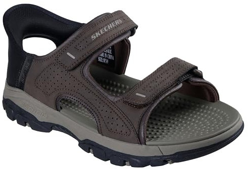 Skechers Homme TRESMEN Reece Sandale de Sport, Chocolate, 44 EU