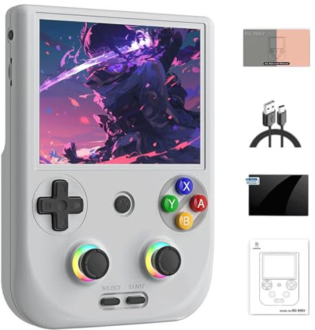 NULA RG406V - Consola de juegos portátil retro, Android 13 Unisoc T820, pantalla táctil IPS de 5,48 pulgadas, consolas de videojuegos Arcade, compatible con WiFi 5G Bluetooth - No hay juegos