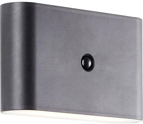 Brilliant Xino G80605/06 LED-Außenwandleuchte mit Bewegungsmelder LED LED fest eingebaut 34 W Schwarz