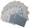 CZAKOMIX 36-Teiliges Briefpapier Mit Umschlag(24 Briefpapier + 12 Umschläge), Briefumschlag Briefpapier Set, Vintage Blumen Briefpapier, Für Einladungen Geschenke Grußkarten Urlaubswünsche(Blau)