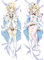JFENGNB Genshin Impact Lumine Body Kissenbezug Kissenhülle Anime Pillowcase Doppelseitige Dekorative Körperkissenbezug Umarmungskissen Zierkissen BezüGe,E/Peach skin-B/50x150CM