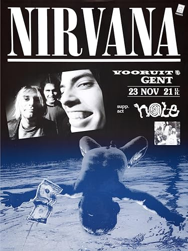 Nirvana Vooruit Ghent 1991 - Poster cm 30 x 40 cm