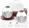 BabyHaven Tire-Lait Électrique Mains libres Double Sans Fil – Ultra Silencieux 4 Modes, 12 Niveaux – Batterie Longue Durée 1200mAh – Confort 3 Tailles de Coupelles – Facile à Nettoyer – 160ml x2
