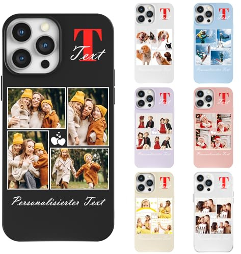HBRYXJ Personalised Phone Cases With Photo Text For iPhone 13 Pro Max, Custom Picture Phone Case Design Your Own Photos Style TPU Protective Covers, Customised Gifts For Birthday,Wedding