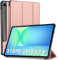WD&CD Case Compatible with Samsung Galaxy Tab S10 FE / S9 FE 10.9, Ultra Slim Smart Leather Cover with Stand Function Compatible with Samsung Galaxy Tab S10 FE / S9 FE 10.9 Tablet, Rose Gold