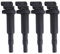 ISAKEN 4 Stünk Zündspule Zündkerze Zündmodul für 1er E81 E87 F20 F21 E82 E88 3er E46 E90 F30 F80 E93 E92 E91 F31 Kerzenschachtzündspule 48206, 0148594, U5055