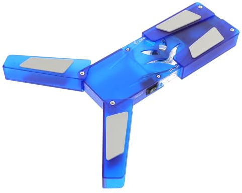CIYODO Soporte de Laptop con Ventilador LED y Hub de Base Refrigeradora Plegable para Ordenador Portátil Enfriador para Prolongar la Útil del Dispositivo