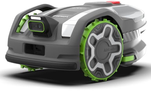 Greenworks C8 Vision+RTK Tosaerba Robot Senza Filo Fino a 800 m², Mappatura Automatica, Rilevamento Ostacoli 3D-ToF (Giorno & Notte), Gestione Multi-Zona Tramite App, Garanzia del Produttore 3 Anni