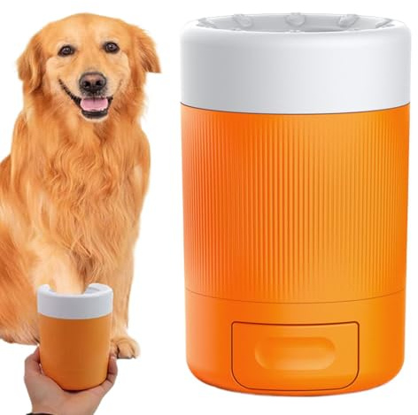 Automatic Dog Paw Cleaner - Portable Pet Foot Washing Cup - Muddy Paw Cleaner for Dogs Large,for Household Indoor Outdoor Travel Grooming Walking Cat Puppy