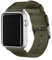 Archer Watch Straps - Correas de Nailon Premium para Apple Watch (Verde Oliva/Acero Inoxidable, 44/45/46/49mm)