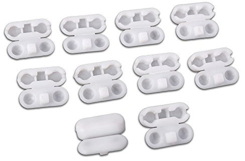 Kettenverbinder aus Kunststoff für Rollo-Ketten 6er Set weiß