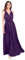 FYMNSI Donna Transformare Vestito Lunghe Senza Schienale Scollo a V Vita Alta Senza Maniche Multiway Avvolgere Damigella d' Onore Formale Maxi Abito da Sera Matrimonio Banchetto Viola Scuro M