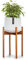 Soporte Plantas Madera para Planta Interior y Exterior, Base para Macetero Alto, Robusto y Ajustable, Soporte para Macetas Hecho de Bambú y Fácil de Montar, Base para Maceta Ecológico