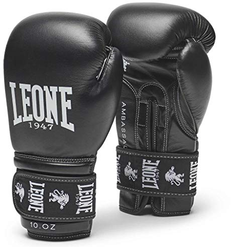 LEONE 1947 Unisex – Erwachsene Embajador Boxhandschuhe, Schwarz, 10 oz