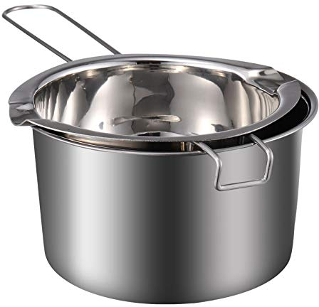 Milisten 1 Juego de Olla de Acero Inoxidable para Baño María para Derretir Velas de de Cera de Chocolate Que Hacen 400 Ml