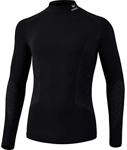 Erima Unisex Athletic Longsleeve 2.0 Turtleneck Funktionsunterwäsche, Schwarz, S EU