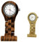 Holzwerk Germany Handgefertigte Schwestern-Uhr Taschen-Uhr Ansteck-Uhr Puls-Uhr Kittel-Uhr Pflegeuhr-Uhr Öko Natur Holz-Uhr Braun Weiß Zebra Krankenschwester-Uhr (Taschenuhr-Braun)