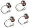 ITROLLE BNC-Koaxialkappe, 4 Stück, BNC-Buchsen, Schutzkappe mit Kette für RF-Koaxial-Adapter