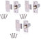 Adjustable Roller Catch Spring Loaded Latch Lock for Internal Doors | Nickel Plated | Pack of 3