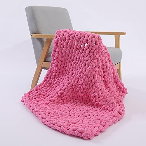 Handgemachte Grobstrickdecke, Grob Gestrickte Kuscheldecke, Superweiche Grobstrickdecke, für Bettdecken Und Überwürfe Haustierdecke Heimtextilien Decke, Weiche Und Warme Decke