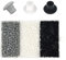 900 Pezzi 5mm Tappi Plastica Copriforo,Tappi per Fori a Vite(nero, bianco, grigio)
