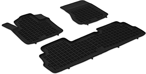AZUGA 3D Gummi Fußmatten für Nissan NV200/NV 200 Evalia ab 2009-2021 | rutschfest, wasserdicht, passgenau, TPE Gummimatten, hoher Rand Automatten, AZ10300437