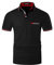 LIUPMWE Herren Poloshirts Kurzarm Baumwolle Polo Shirts Polohemd Männer Slim Fit Golf T-Shirt Mit Taschen S-XXL,L,Schwarz