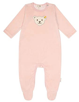 Steiff Unisex Baby Basic Kleinkind-Schlafanzüge, Silver PINK, 68