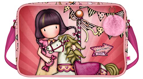 Santoro 1133GJ01 Gorjuss Reisetasche Fairground Karussell 35 x 26,5 x 10,5 cm, Rose