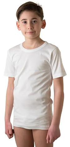 ZZZ ZZZ PETITE ABEILLE Made in Italy- 3 Maglie Intime per Bambino 100% Caldo Cotone Invernale (Maniche Lunghe/7 anni)