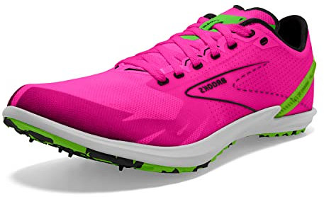 BROOKS Draft XC Spikeless, Sneaker Uomo, Rosa GLO/Verde/Nero, 44 EU