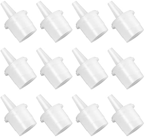 MFUOE 16 Piece Eyelash Extension Glue Nozzle Replacement Eyelash Glue Bottle Caps for Home Makeup Beauty Salon