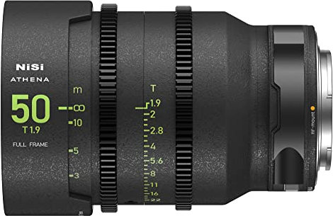 NiSi 50mm T1.9 Athena Prime Cine Objetivos Fotograma Completo para Canon RF-Mount